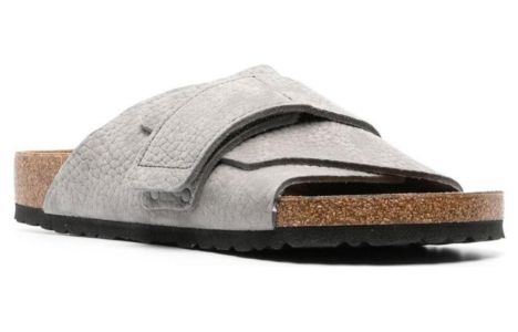 Birkenstock Kyoto Nubuk Leather ' Desert Buck Whale Gray' 1024502 sold by KicksCrew