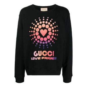 GUCCI Love Parade Crew Sweatshirt 'Black' 626990-XJEIM-1082 sold by KicksCrew