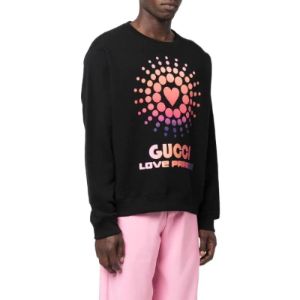 GUCCI Love Parade Crew Sweatshirt 'Black' 626990-XJEIM-1082 sold by KicksCrew