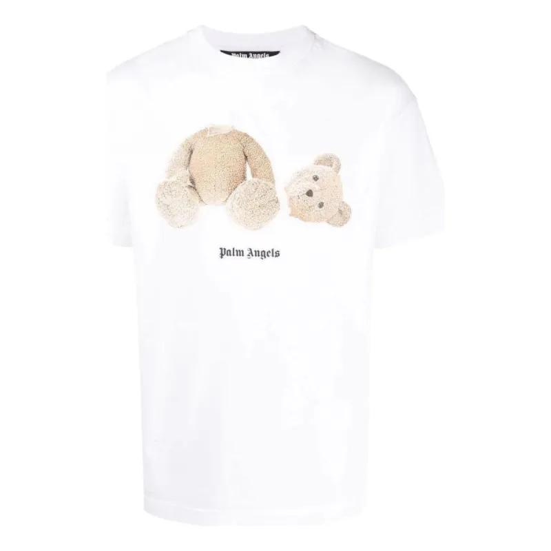 Palm Angels FW22 Kill The Bear T-Shirt 'White Brown' PMAA001C99JER0140160 sold by KicksCrew