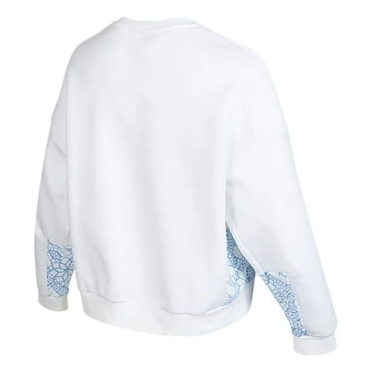 (WMNS) adidas Crew Sweatshirt 'White Blue' HE2918 sold by KicksCrew product image thumbnail 2