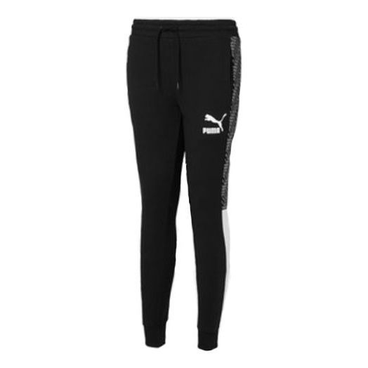 Puma T7 Track Pants AOP TR 'Black White' 595964-61 sold by KicksCrew