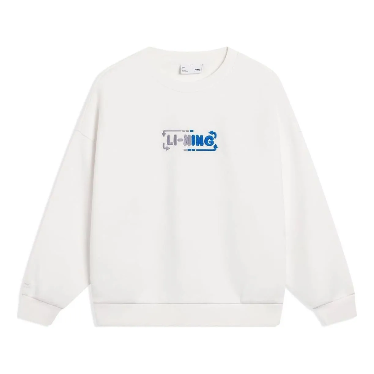 (WMNS) Li-Ning Anything Is Possible Graphic Sweatshirt 'White' AWDT580-3 sold by KicksCrew
