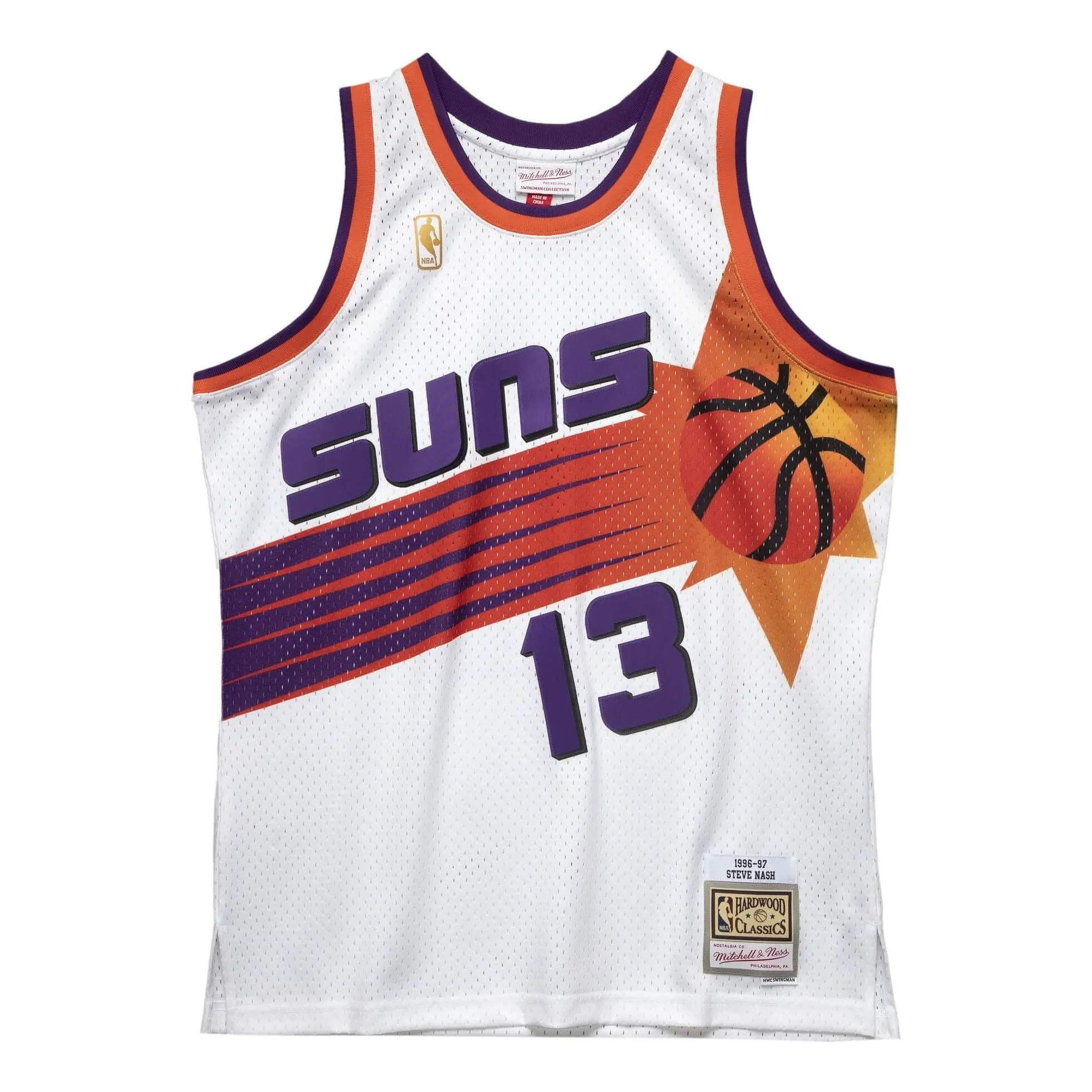 Mitchell & Ness x NBA Phoenix Suns 1996-97 Swingman Jersey 'Steve Nash 13' SMJYGS20058-PSUWHIT96SNA sold by KicksCrew