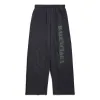Balenciaga Stencil Type Baggy Sweatpants 'Black Grey' 771081TQVA41750 sold by KicksCrew
