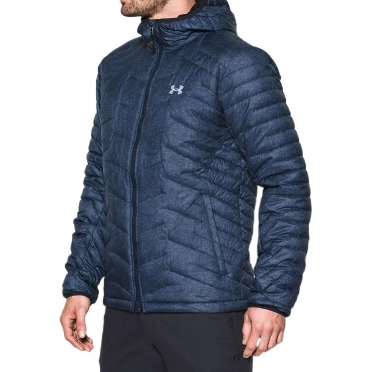 Under Armour ColdGear Reactor Hooded Jacket 'Navy' 1303059-410 sold by KicksCrew product image thumbnail 4