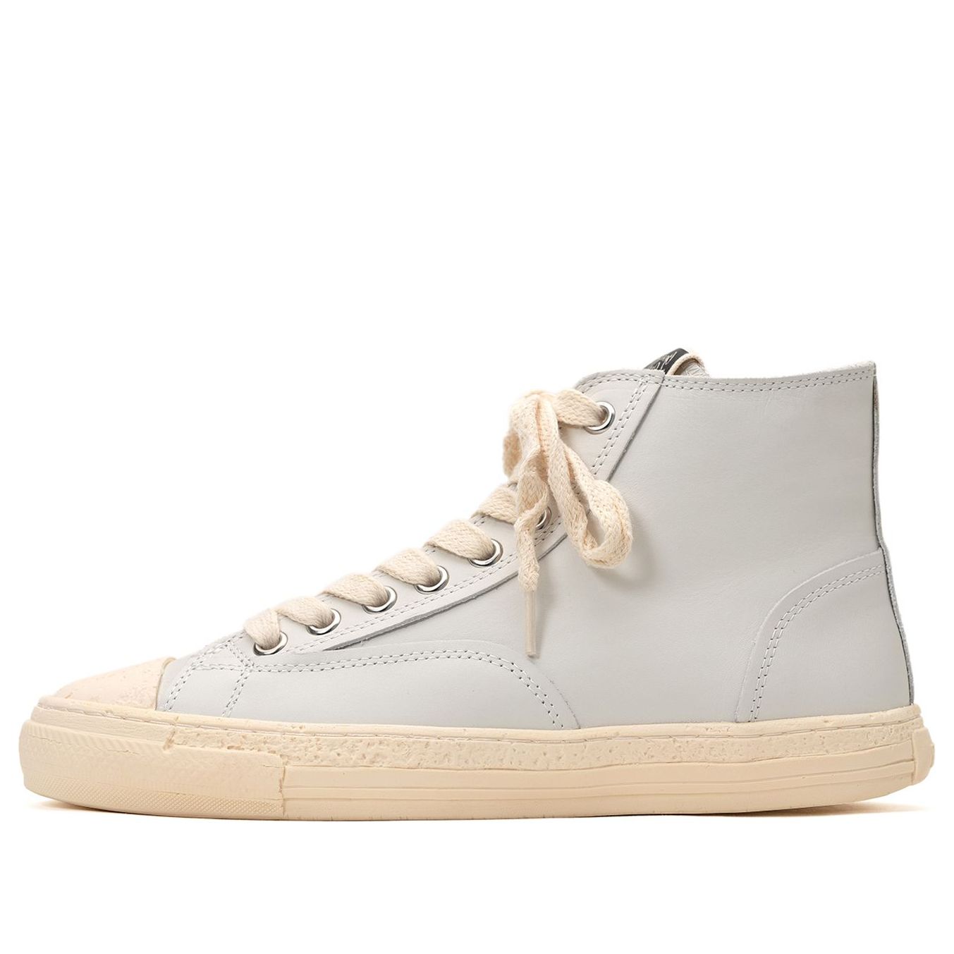 Maison MIHARA YASUHIRO PAST Sole Leather High-top Sneaker 'White' S09FW201-WHT sold by KicksCrew