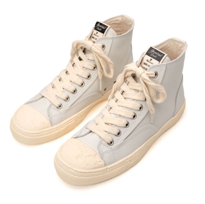 Maison MIHARA YASUHIRO PAST Sole Leather High-top Sneaker 'White' S09FW201-WHT sold by KicksCrew product image thumbnail 2