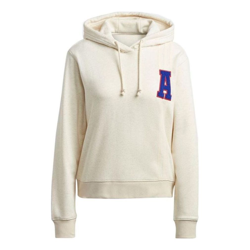 (WMNS) Adidas Originals Small Logo Hoodies 'White' IC5229 sold by KicksCrew