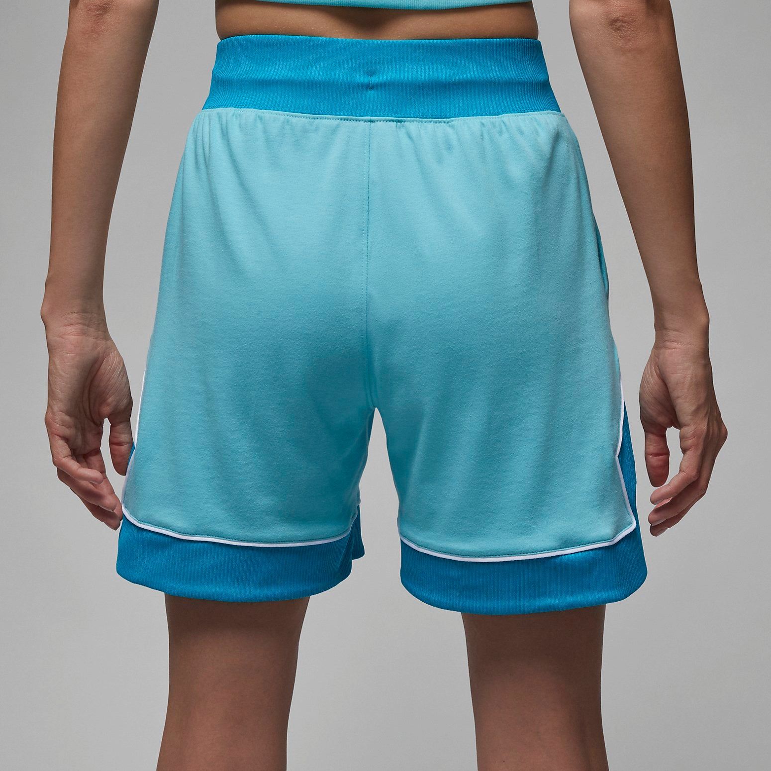 (WMNS) Air Jordan Diamond Shorts 'Aqua' DZ3352-464 sold by KicksCrew product image thumbnail 2