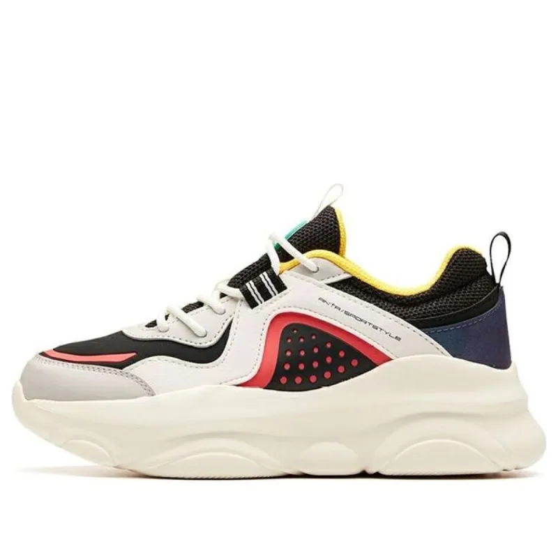 (WMNS) ANTA Life Series Sneakers 'White Black Red' 122018886-4 sold by KicksCrew