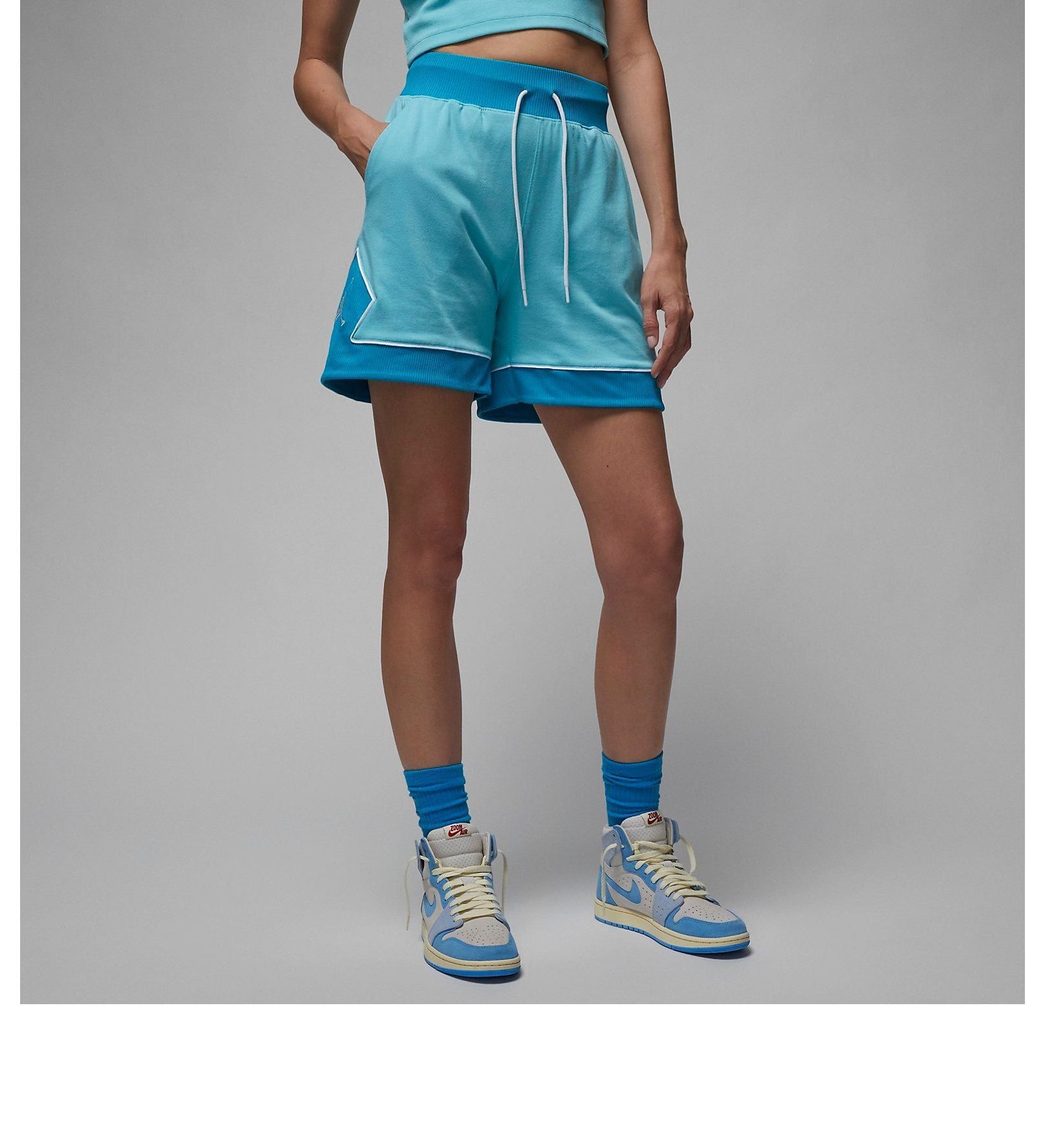 (WMNS) Air Jordan Diamond Shorts 'Aqua' DZ3352-464 sold by KicksCrew product image thumbnail 5