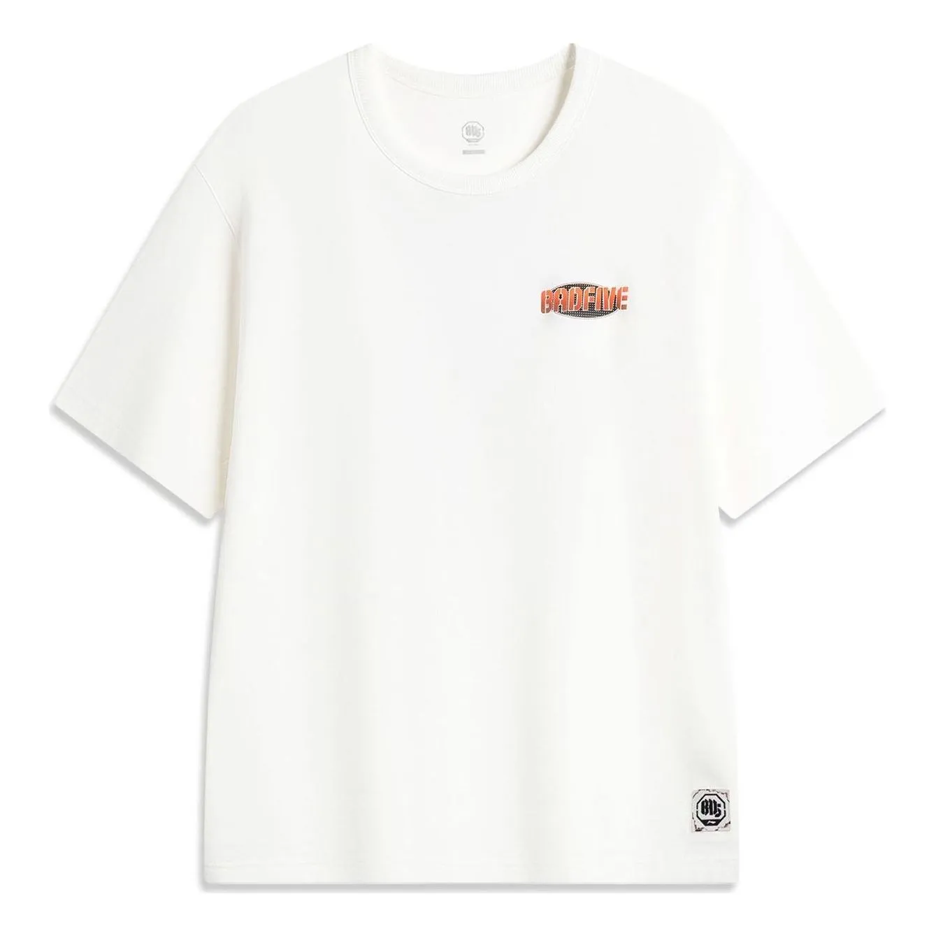 Li-Ning BadFive Hoops Graphic T-shirt 'White' AHSU149-1 sold by KicksCrew