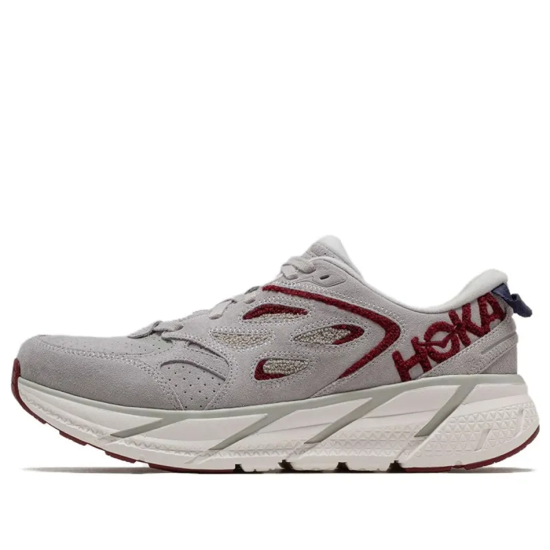Hoka One One Clifton L Embroidery 'Lunar Rock Cabernet' 1126854-LRCB sold by KicksCrew