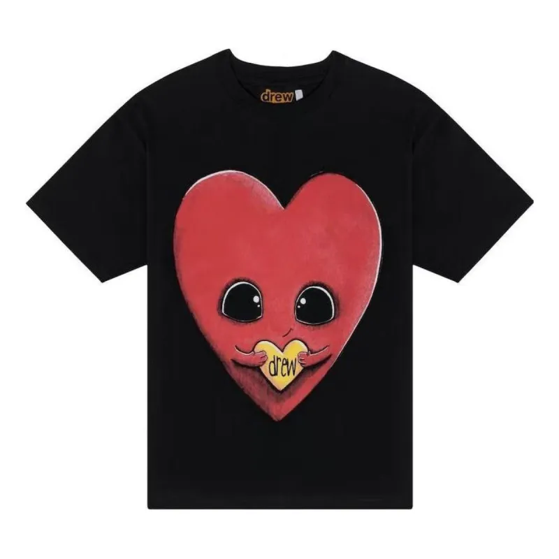 Drew House Drew Heart T-shirt 'Black' DR-FW22-235 sold by KicksCrew