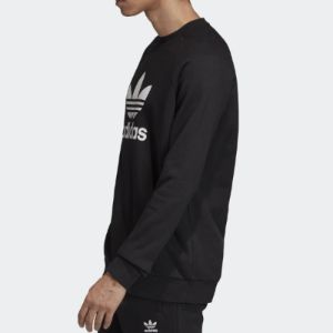 adidas originals Trf Flc Crew Sports Pullover Black EH6513 sold by KicksCrew