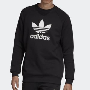 adidas originals Trf Flc Crew Sports Pullover Black EH6513 sold by KicksCrew