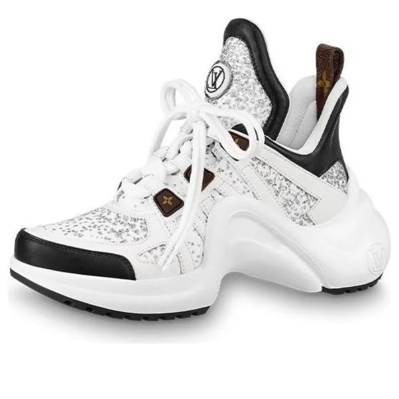 (WMNS) LOUIS VUITTON Archlight Sneakers 'White Black Grey' 1A95I2 sold by KicksCrew