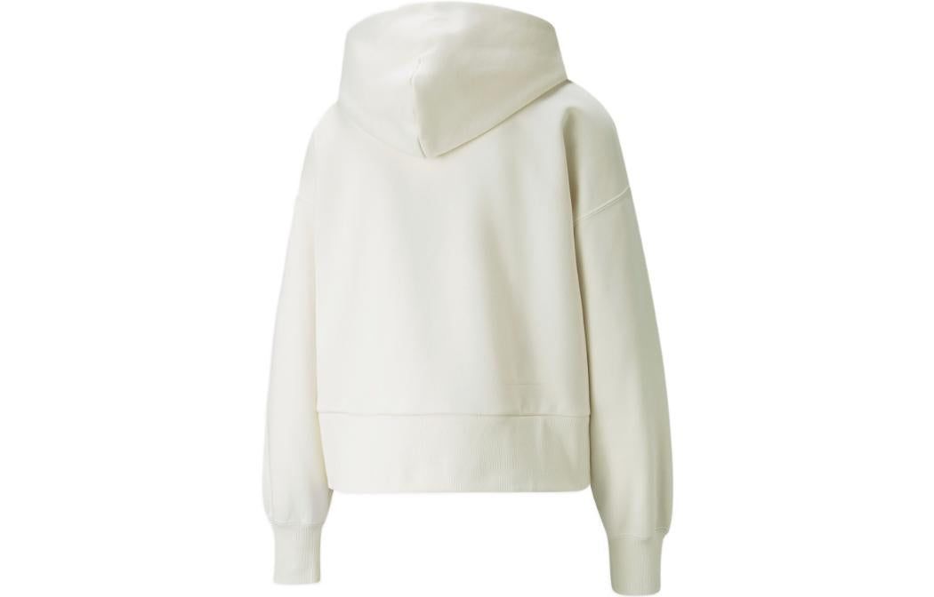 (WMNS) Puma Classics Oversized Full Zip Hoodie Jacket 'White' 534369-73 sold by KicksCrew product image thumbnail 2