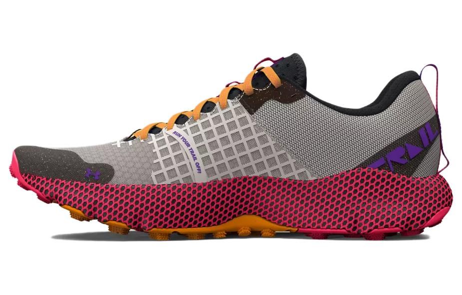 Under Armour UA HOVR Ridge Trail Running Shoes 'Grey Black Red' 3025852-305 sold by KicksCrew product image thumbnail 2