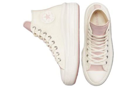(WMNS) Converse Chuck Taylor All Star Move Platform High Top 'White Pink' A03722C sold by KicksCrew