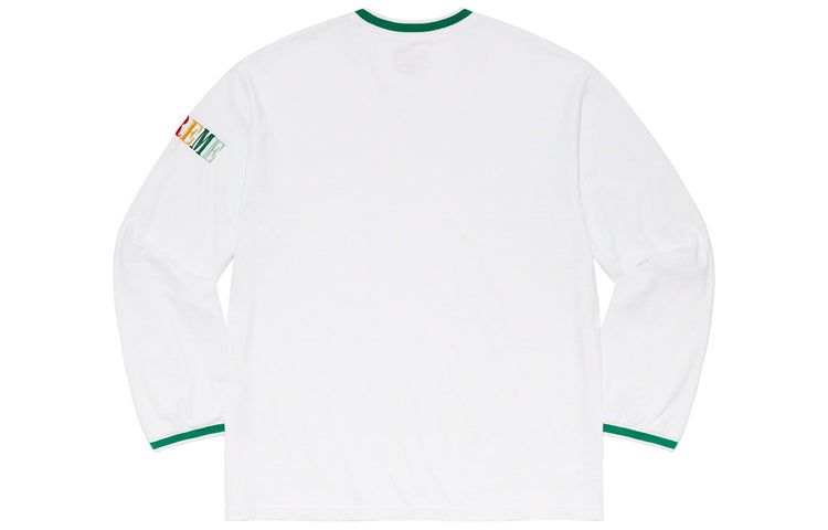 Supreme Multi Color Logo L/S Top 'White Green' SUP-FW20-276 sold by KicksCrew product image thumbnail 2