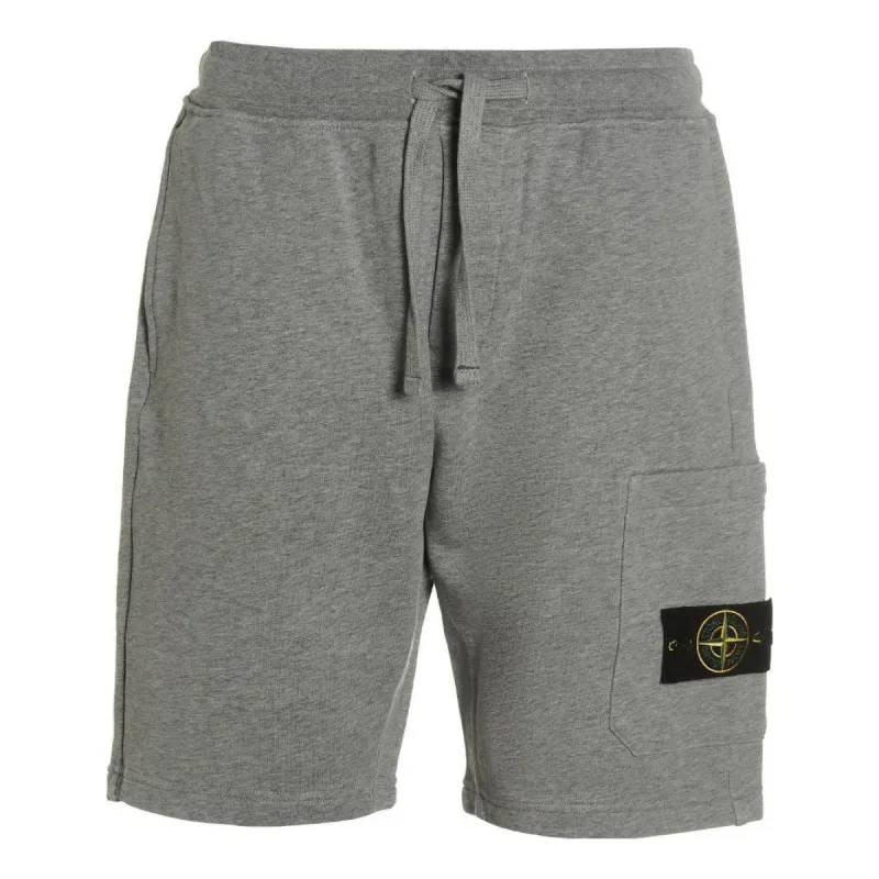 STONE ISLAND Cargo Bermuda Short 'Melange Grey' 101564651-A0M64 sold by KicksCrew