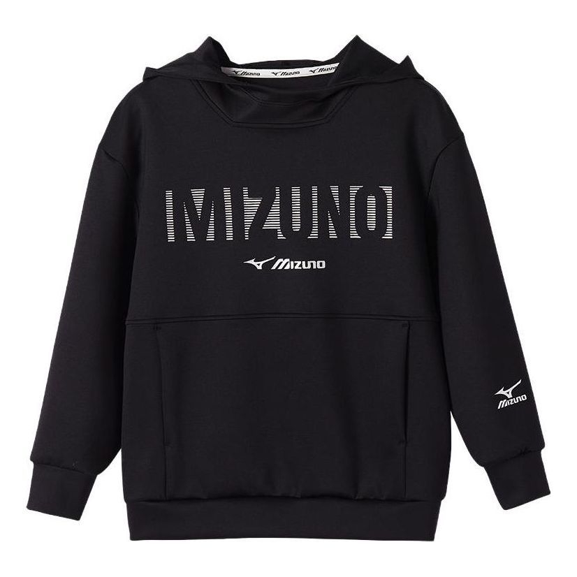 (GS) Mizuno Casual Hoodie 'Black' 32CA2A66 sold by KicksCrew