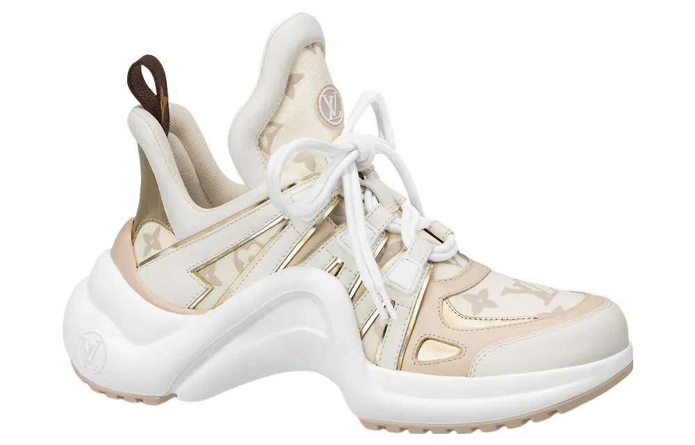 (WMNS) LOUIS VUITTON LV Archlight Sneakers 'Beige Monogram Gold' 1ABHQ5 sold by KicksCrew product image thumbnail 2