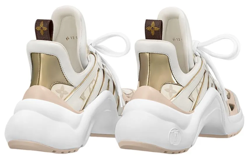 (WMNS) LOUIS VUITTON LV Archlight Sneakers 'Beige Monogram Gold' 1ABHQ5 sold by KicksCrew product image thumbnail 5