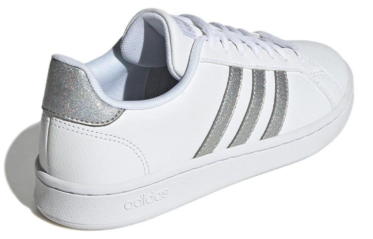 (WMNS) Adidas Grand Court Cloudfoam Lifestyle 'White Silver Metallic' GZ1837 sold by KicksCrew product image thumbnail 4
