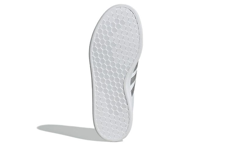 (WMNS) Adidas Grand Court Cloudfoam Lifestyle 'White Silver Metallic' GZ1837 sold by KicksCrew product image thumbnail 6