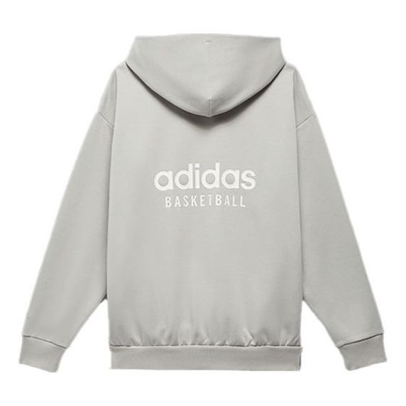 adidas Basketball Hoodie 'Grey' IA3438 sold by KicksCrew product image thumbnail 2