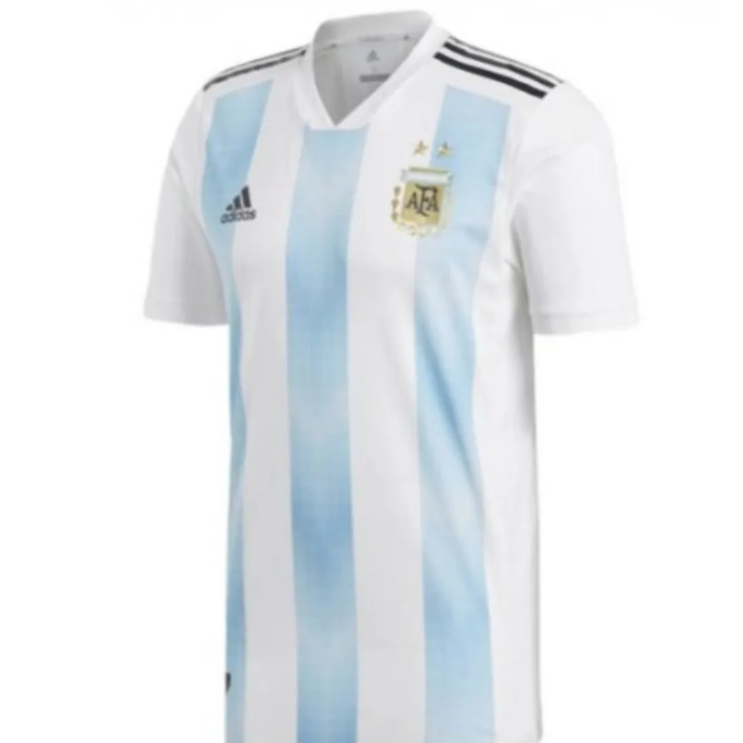 adidas Argentina 2018 Authentic Home T-Shirt 'White Blue' BQ9329 sold by KicksCrew