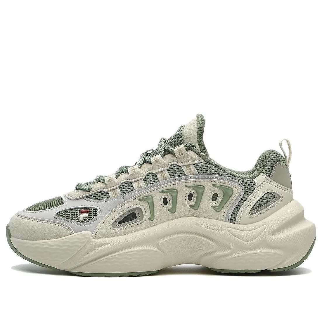 (WMNS) FILA FUSION SKY TRAIL DX Sneakers 'Beige Green' T12W331601FMA sold by KicksCrew