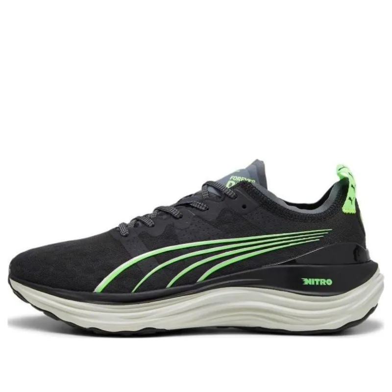 PUMA ForeverRun NITRO™ Running Shoes 'Black Green' 377757-12 sold by KicksCrew