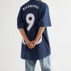 Balenciaga Soccer T-shirt Oversized 'Blue' 641664TJV054482 sold by KicksCrew