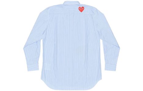 COMME des GARCONS PLAY x The North Face Striped Shirt 'Blue' AE-B202-051-1 sold by KicksCrew