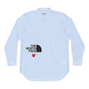 COMME des GARCONS PLAY x The North Face Striped Shirt 'Blue' AE-B202-051-1 sold by KicksCrew