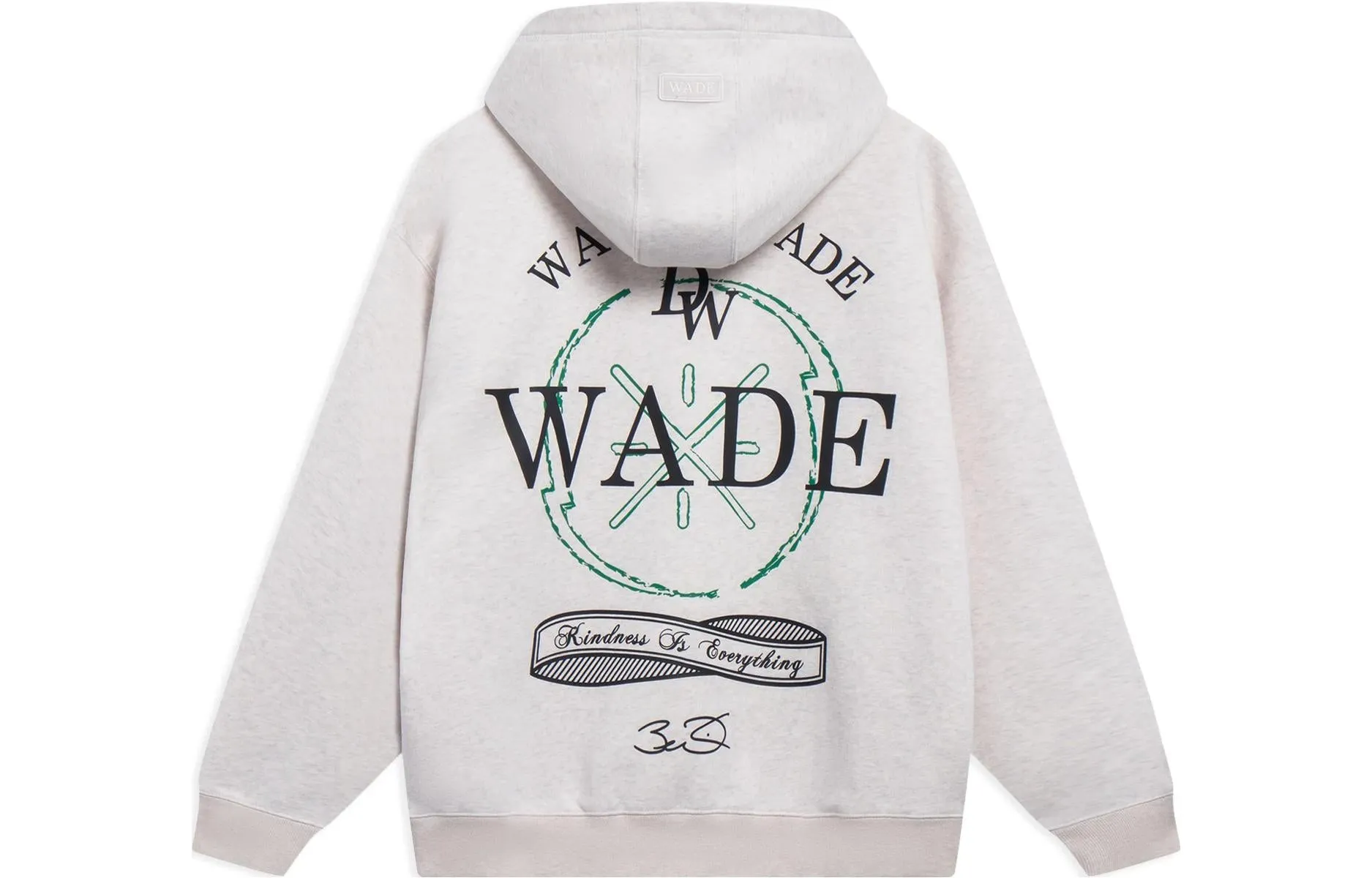 Li-Ning Way Of Wade Graphic Hoodie 'Light Grey' AWDT141-10 sold by KicksCrew product image thumbnail 2