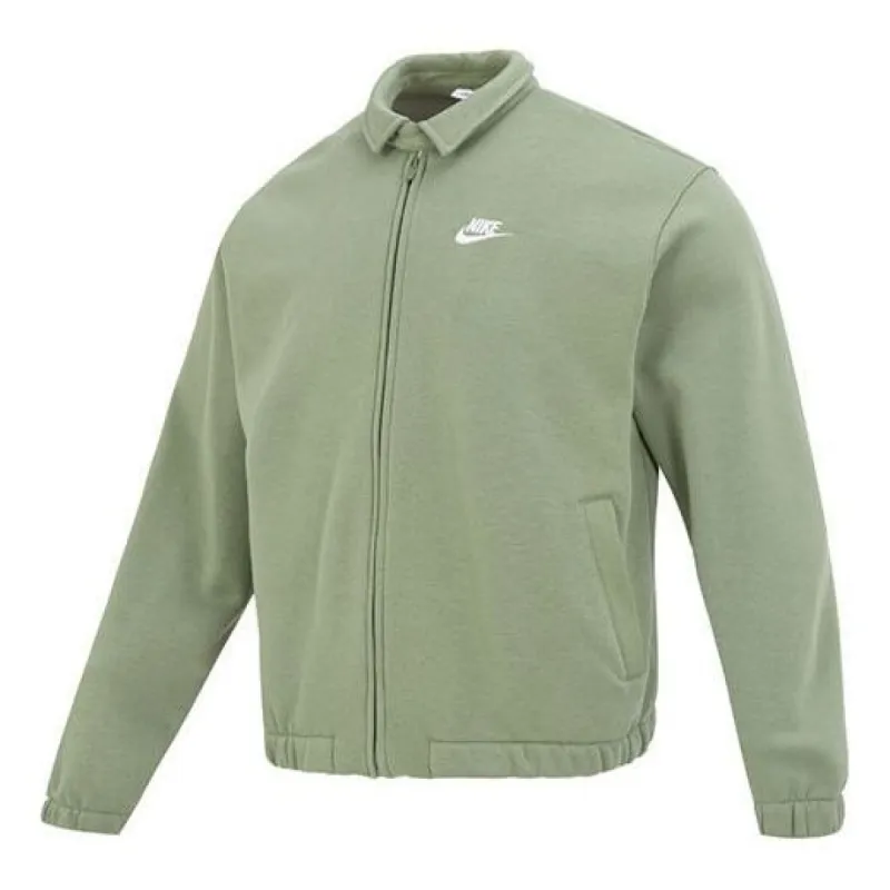 Nike Club Fleece Harrington Jacket 'Green' DX0540-386 sold by KicksCrew