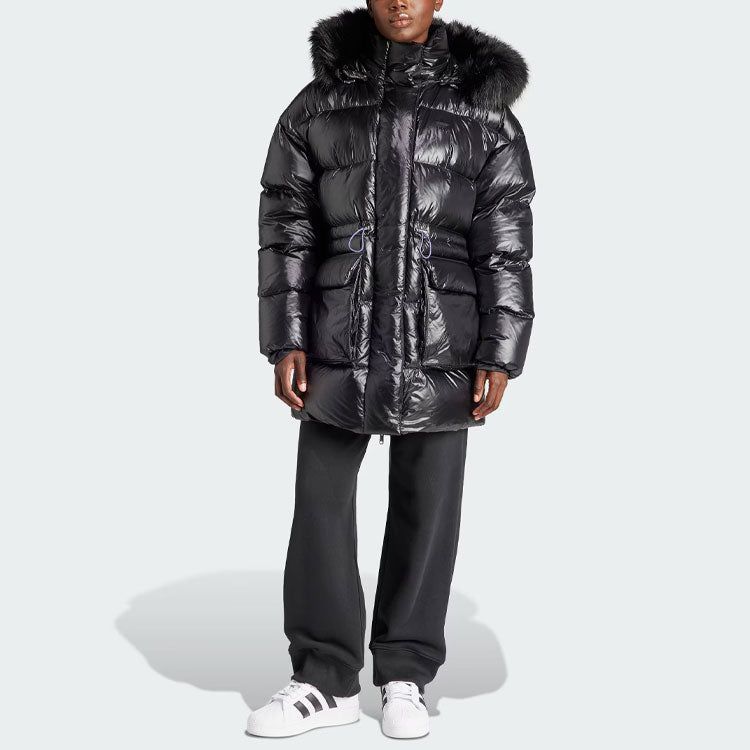 (WMNS) Adidas originals Puffed Long Fur Jackets 'Black' IR7117 sold by KicksCrew product image thumbnail 2