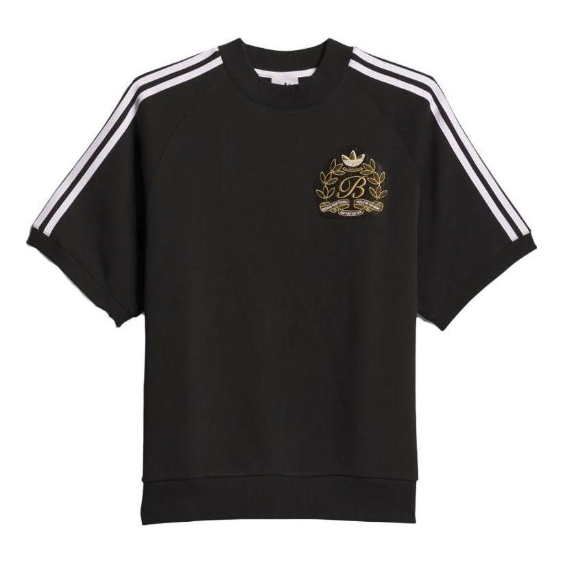adidas x Blondey McCoy Crew Tee 'Black White' IK9612 sold by KicksCrew
