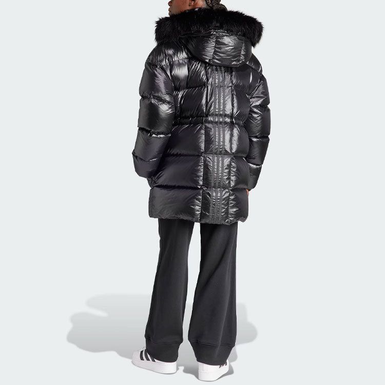 (WMNS) Adidas originals Puffed Long Fur Jackets 'Black' IR7117 sold by KicksCrew product image thumbnail 3