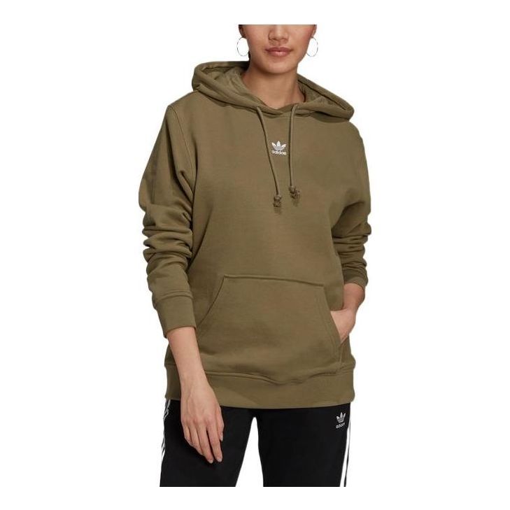 (WMNS) adidas originals Adicolor Essentials Hoodie 'Green' H06621 sold by KicksCrew