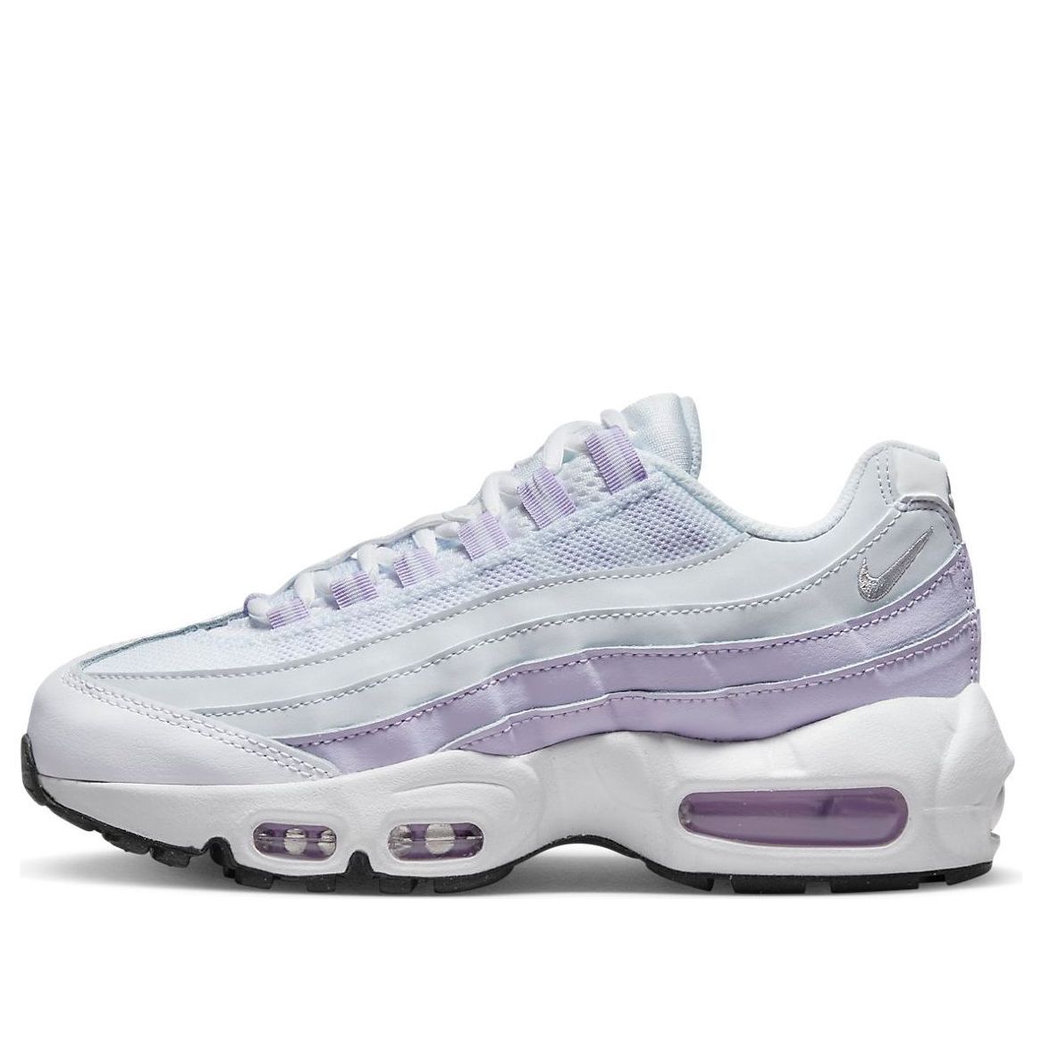(GS) Nike Air Max 95 Recraft 'White Violet Frost' CJ3906-108 sold by KicksCrew
