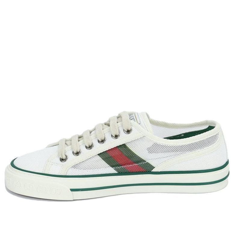 (WMNS) GUCCI Tennis 1977 Low Top Sneaker 'White Green' 663578-2UX10-9070 sold by KicksCrew
