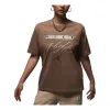 (WMNS) Air Jordan Flight Heritage Graphic T-shirt Asia Sizing 'Brown' FQ3241-223 sold by KicksCrew