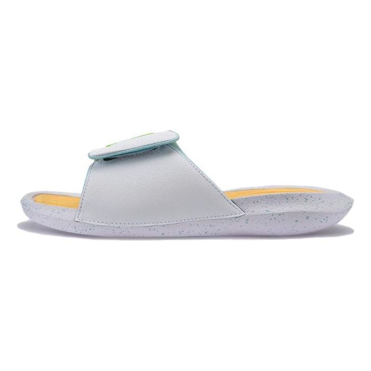 (GS) Air Jordan Hydro 6 Slides 'White Yellow' FN3431-131 sold by KicksCrew