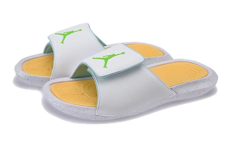 (GS) Air Jordan Hydro 6 Slides 'White Yellow' FN3431-131 sold by KicksCrew product image thumbnail 2